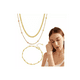 thumbnail image 1 of Collar Y Pulsera Dije De Oro 18k Acero Joyería Para Mujer, 1 of 3