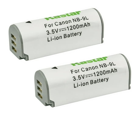 Kastar 2-Pack NB-9L Battery 3.5V 1200mAh Replacement for Canon PowerShot N PowerShot N2 Powershot ELPH 510 HS Powershot ELPH 520 HS Powershot ELPH 530 HS Powershot SD4500 IS Camera