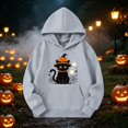 thumbnail image 4 of Grblisyd Girls Casual Long Sleeve Hoodies Cute Oversized Halloween Sweatshirt Tops with Kangaroo pocket, 4 of 6