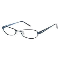 NEW ELLE 13337 WOMENS/LADIES DESIGNER FULL-RIM BLUE ELEGANT AFFORDABLE PERFECT FOR SCHOOL WORK FRAME DEMO LENSES 50-17-135 EYEGLASSES/EYEWEAR