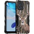 thumbnail image 1 of Cass Creations Case Compatible with Motorola Moto G 5G 2023 (Moto G - 2023 Released), Hybrid Shockproof Bumper Protective Phone Cover - Whitetail Buck, 1 of 5