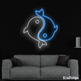 thumbnail image 3 of Craftnamesign Yin Yang Fish Neon Sign, Fish Lover Gifts, Fish Shop Decor, 3 of 4