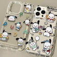 thumbnail image 4 of Cute Pochacco Phone Case for iPhone 15 14 13 12 11 Pro Max XR XS X 8 7 6 6S Plus SE 2020 Shockproof Transparent Back Cover, 4 of 5