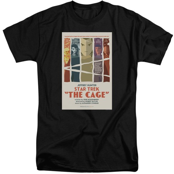 Star Trek Tos Episode 80 Adult Tall T-Shirt 18/1 T-Shirt Black