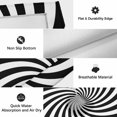 thumbnail image 5 of Black White Outdoor Rug for Patio/Deck/Porch, Non-Slip Large Area Rug 4 x 6 Ft, Farmhouse Striped Spiral Vortex Abstract Indoor Outdoor Rugs Washable Area Rugs, Reversible Camping Rug Carpet Runner, 5 of 8
