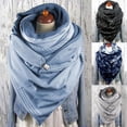 thumbnail image 4 of Opolski Fashion Winter Women Flower Leaf Print Button Soft Neck Wrap Thick Scarf Shawl, 4 of 9
