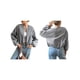 thumbnail image 3 of Chaquetas Abrigadas con Cremallera para Mujer, de Otoño e Invierno, de Larga, Informales, Holgadas y con Bolsillos. Gris Oscuro XL, 3 of 7