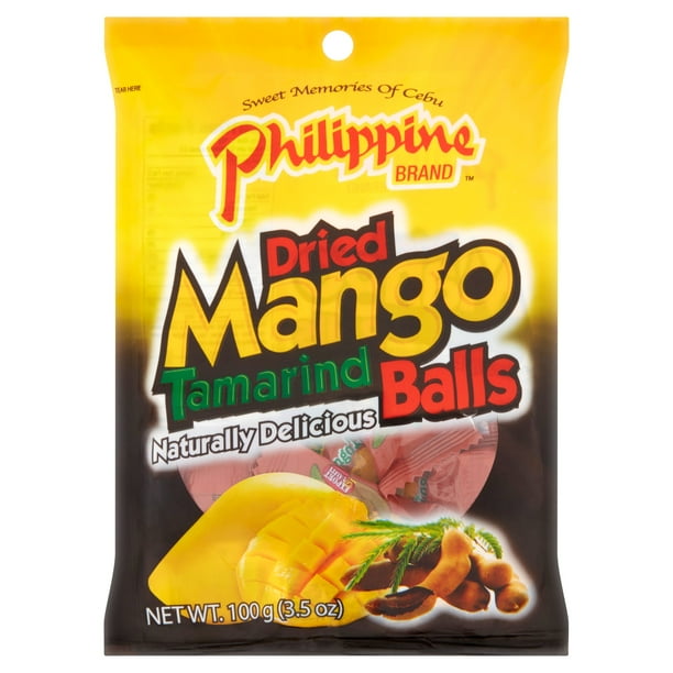 Philippine Brand Dried Mango Tamarind Balls, 3.5 oz