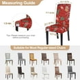 thumbnail image 6 of Christmas Dining Chair Covers Set of 4,Stretch Printed Kitchen Chair Cover Washable Spandex Xmas Parsons Chair Protector Slipcovers for Christmas Decoration,Holiday Party(Xmas Red), 6 of 7