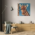 thumbnail image 3 of Tara Gamel 28x28 Gallery Wrapped Canvas Wall Art Titled - Exotic Giraffe, 3 of 4
