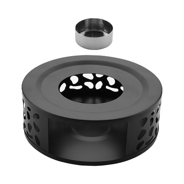 Base calefactora para café y té, elegante, para calentar ollas, ideal como regalo de cumpleaños, portátil. Múltiples agujeros