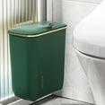 thumbnail image 4 of Fufafayo under $5 Kitchen Compost Bin for Counter Top or Under Sink, Hanging Small Kitchen Trash Can with Lid, Wall Mounted Waste Basket Bin Garbage Can for Bathroom, 4 of 7