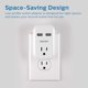 thumbnail image 4 of Extensor de enchufe Philips SPP1201WA/37 con 2 puertos USB de 2,1 A, color blanco, 4 of 6