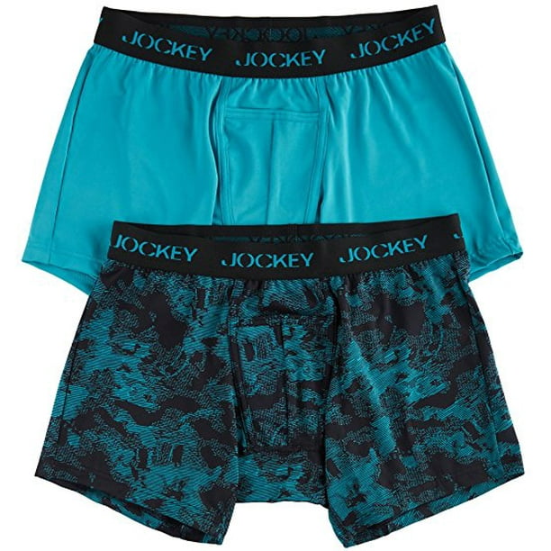 Jockey JOCKEY MEN'S UNDERWEAR 2 PACK BOXER BRIEF ATHLETIC SPORT