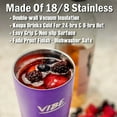 thumbnail image 6 of VIBE - 18oz Stainless Steel Tumbler With Bluetooth Speaker | Removeable BT Speaker | 6 Hours Of Playback Time | Perfect For Beach, Pool, Camping, Golf, or Beach, 6 of 8