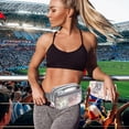 thumbnail image 4 of JOWURY Clear Fanny Pack - Clear Fanny Pack Stadium Approved Clear Bag for Stadium Events  Suitable for Men and Women Sports Events   Concerts Activities  Beaches Grey, 4 of 8