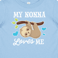 thumbnail image 4 of Inktastic My Nonna Loves Me with Sloth and Hearts Boys or Girls Baby T-Shirt, 4 of 5