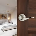 thumbnail image 5 of Wave Lever Keyed Entry Door Lock/ Door Knob Hardware Wave Handle and Closet Lockset (805SN-R), 5 of 5