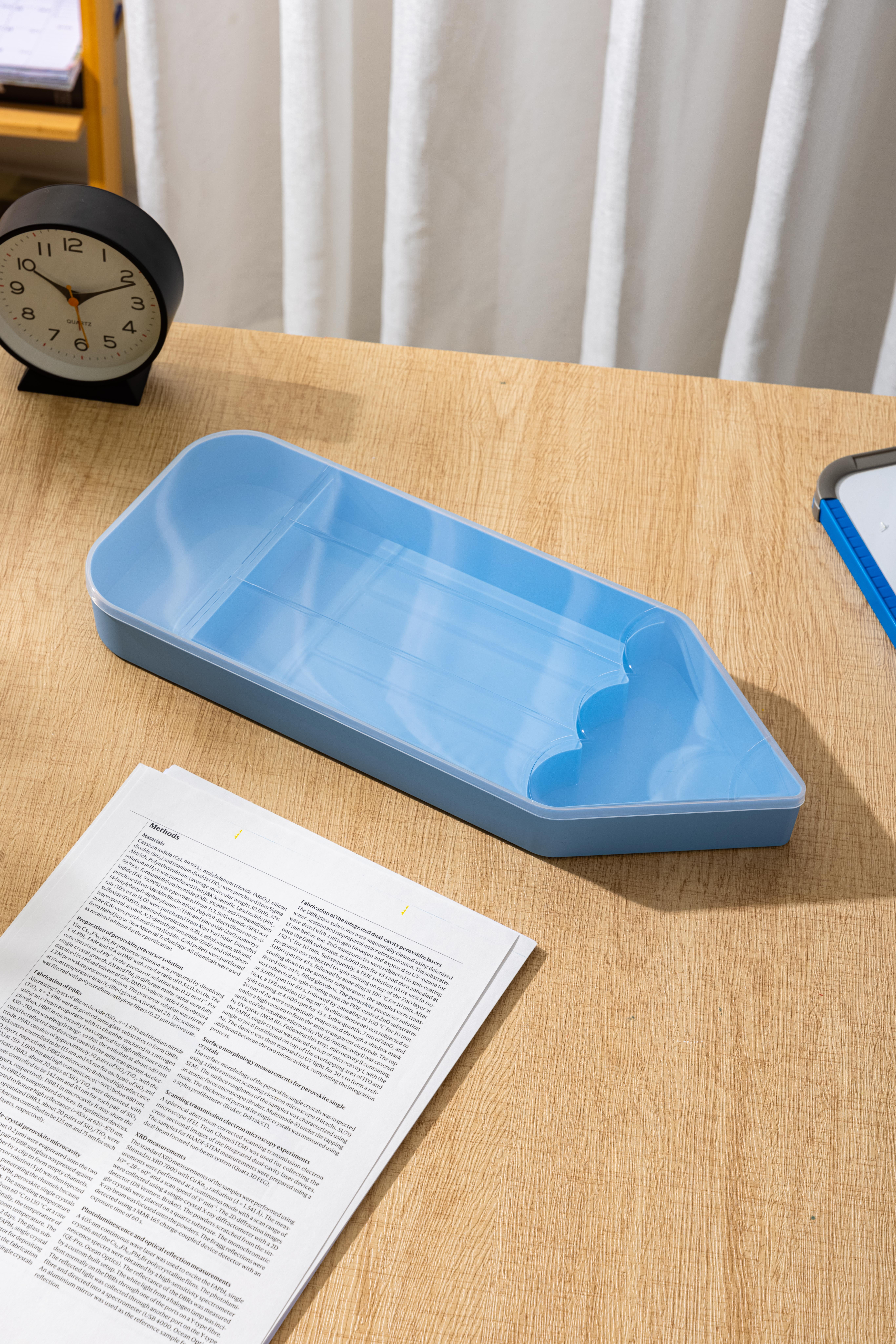 Pen+Gear Pencil-Shaped Storage Container, Blue, 15.5" x 6"
