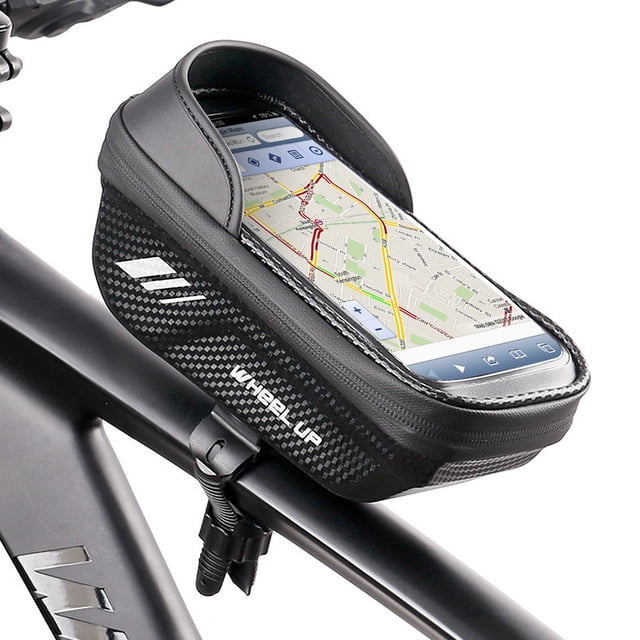 Bolsa para bicicleta Bolsas de montaje para teléfono de bicicleta, marco frontal impermeable, bolsa WHEEL UP Bolsa para bicicleta