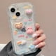 thumbnail image 1 of Funda de silicona suave con dibujos en 3D de oso y estrella para iPhone, carcasa bonita de silicona transparente para iPhone 11, 13, 12, 14 Pro Max, X, S, XR, 7, 8 Plus, SE Fivean unisex, 1 of 2