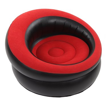 BORDSTRACT Inflatable PVC Ergonomic Air Sofa, Red