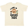 thumbnail image 3 of Inktastic Monkey I Love Hanging out with My Papa Boys or Girls Toddler T-Shirt, 3 of 5
