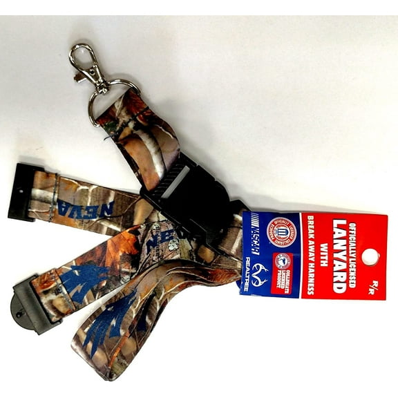 University of Nevada Wolfpack Camo Lanyard Keychain Double Sided Breakaway Safety Design Adult 18 Inch