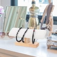 thumbnail image 2 of Watch Organizer 1Pcs Desktop Bangle Stand White 20X8X6CM Wooden Material for Enthusiasts, 2 of 8