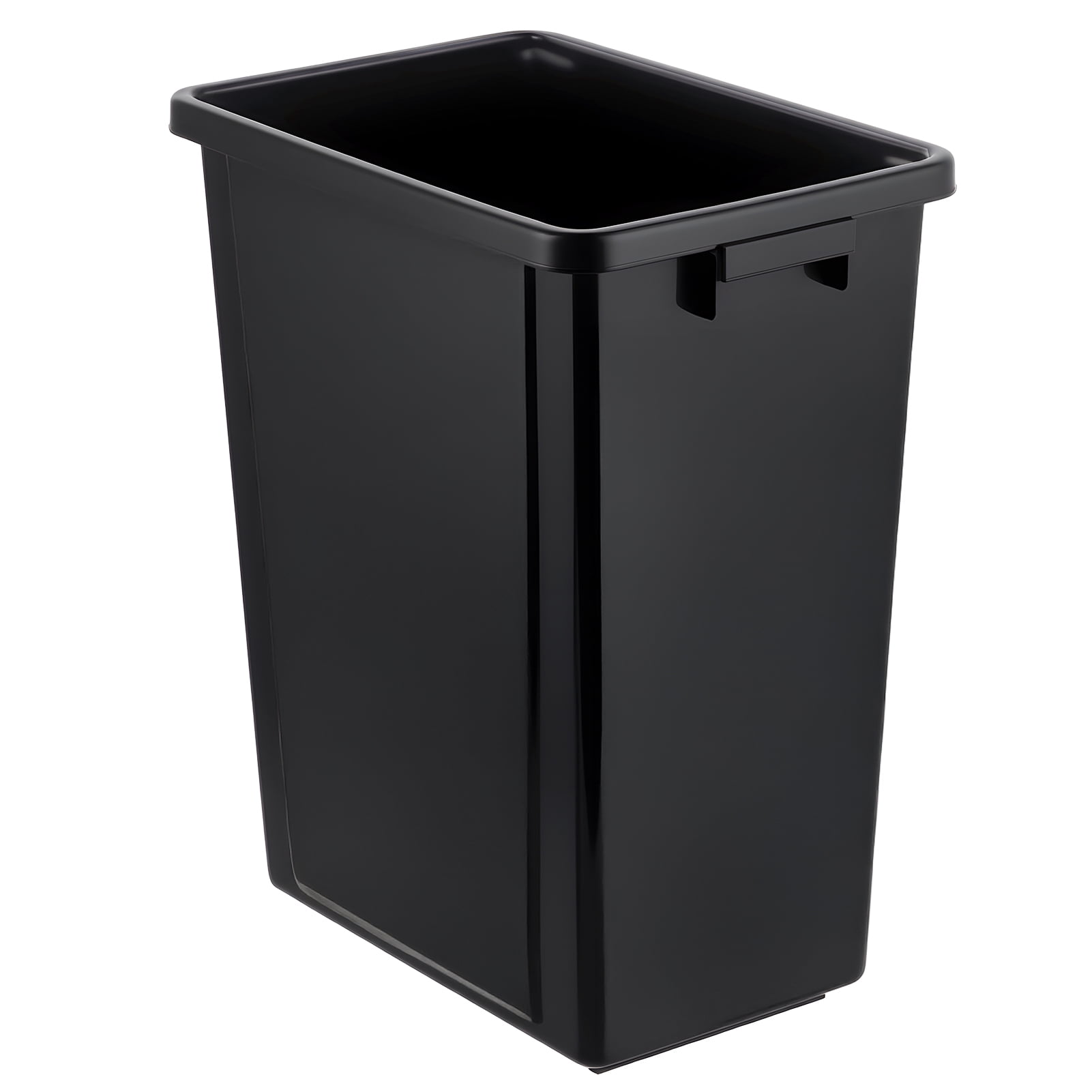 12Pcs Indoor Trash Can without Lid 10.25-Gallon Desk Side Wastebasket Black Garbage Can Fits Under Desk/Sink/Cabinet for Home Office Kitchen Use