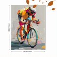 thumbnail image 3 of Qisvanset Abstract Cyclist Canvas Wall Art 15.75x11.81 INCHES, 3 of 8