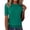 Light Green, variant on ManxiVoo Women's Lightweight Top Knit Short Sleeve Crewneck Pullover Soft Layering Thin Sweater L Size Blue