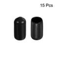 thumbnail image 2 of Uxcell 15pcs Tapas de goma 5/16"(7.5mm) ID Cubierta de tapa redonda negra, 2 of 5