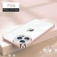 thumbnail image 1 of SaniMore for iPhone 14 Pro Max 6.7" 2022 Case, Plating Nano Shockproof Anti-fall Shell Lens All-inclusive [Camera Film] Anti-scratch Crystal-clear Thin Lightweight Cover For iPhone 14 Pro Max, Pink, 1 of 9