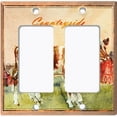 thumbnail image 6 of Metal Light Switch Plate Cover Cute Countryside Cow Animal Farm ANM002, 6 of 13
