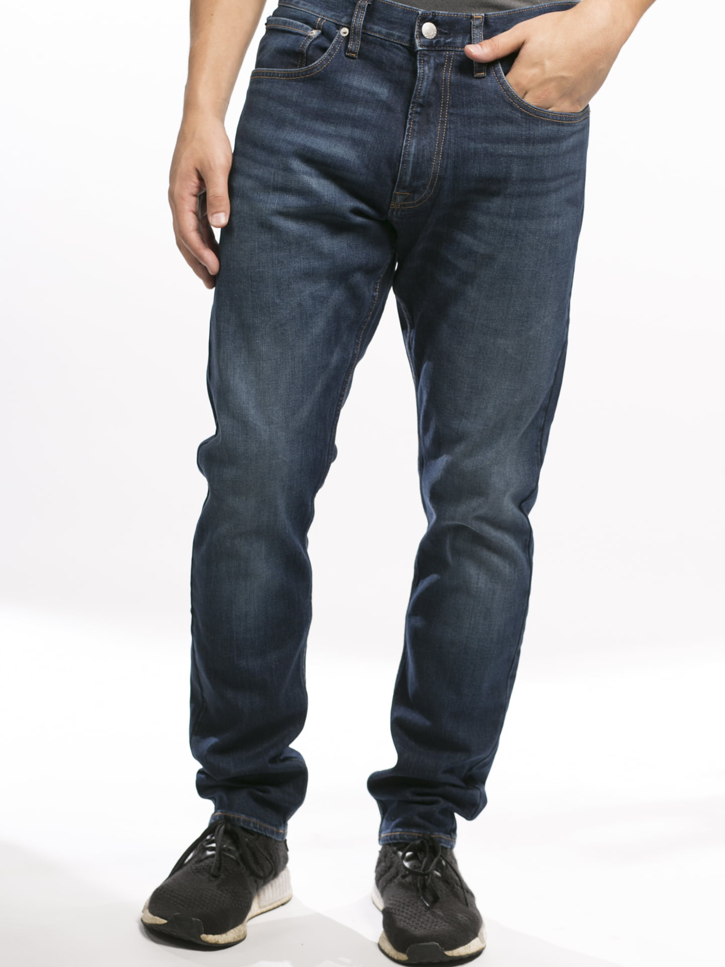 Calvin Klein Men's Athletic Paper Denim Pants - Austin Dark Blue, Austin  Dark Blue, 31X32 