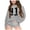 R56 Grey, variant on SJLDQY Girl's Sweatshirts Trendy Graphic Relax-fit Pullover Tops Long Sleeve Crew Neck Sweatshirt Size 3-4 Years