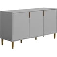 thumbnail image 2 of Freestanding Accent Cabinet with 3 Carved Doors, Modern Credenza Storage for Living Room, Entryway, Kitchen, Dining Room, 2 of 7