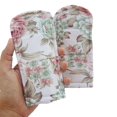 thumbnail image 2 of CUSHYSTORE 3X Funda para soporte de mango de sartén Soportes de lona Protector antiescaldado resistente al calor (jardín de rosas rosas), 2 of 4