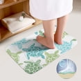 thumbnail image 3 of Sea Turtles Bathroom Rugs Set 2 Pieces, Bathroom Set - Quick Drying Bath Mat And U-Shaped Toilet Rug, Water Absorbent Bath Carpet For Bedroom Floor Living Room, Machine Washable, 3 of 6