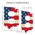 thumbnail image 3 of Fotbe American Flag Map Print Duplex Receptacle Wall Plate, 1-Gang 5.0" x3.0" Wall Outlet Covers, Dual Outlet Faceplates Covers, Color-matched Screws Included-Style S, 3 of 6