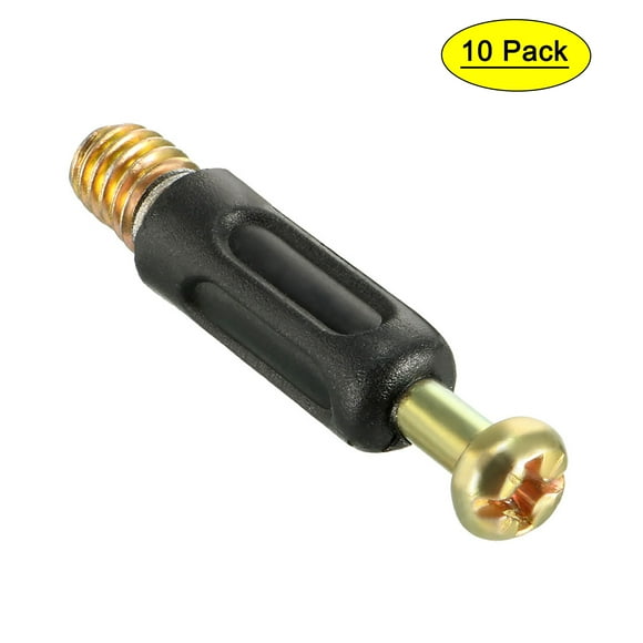 Unique Bargains Furniture Connecting Fittings 6mm Thread Dia Screws Fastener Plastic Covered 10 Pcs