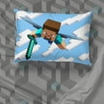 thumbnail image 3 of Minecraft Day & Night 7 piece Queen Bed Set with Sham, 100% Microfiber, Gaming Bedding, 3 of 6