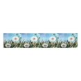 thumbnail image 2 of MKHERT Handwork Watercolor Landscape with Dandelions Flowers Table Runner Home Decor for Home Kitchen Dining Wedding Party 16x72 Inch, 2 of 2