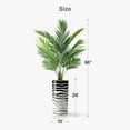 thumbnail image 4 of Artificial Tree in Contemporary Planter, Fake Areca Tropical Palm Silk Tree for Indoor and Outdoor Home Decoration - 66" Overall Tall (Plant Pot Plus Tree), 4 of 5