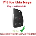 thumbnail image 2 of Key Fob Cover Fit for Buick Envision Avenir Chevy Suburban GMC Yukon 2020-2024 Keychain Leather Full Protection Key Shell Key Case Car Accessories, 2 of 8