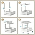 thumbnail image 5 of 2 Pack Under Sink Organizer With Next-Gen Ball-Bearing Slides,2-Tier Pull Out Cabinet Storage,Height Adjustable Drawer Shelf for Bathroom,Kitchen,Laundry,Cabinet,Pantry(Patent Pending), 5 of 8