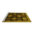 thumbnail image 2 of Ahgly Company Machine Washable Indoor Square Abstract Yellow Contemporary Area Rugs, 8' Square, 2 of 4