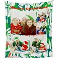 thumbnail image 4 of Custom Blanket with Photos and Text Customized Blanket Personalized Flannel Throw Blankets for Adult Kid Birthday Christmas Halloween Mothers Fathers Valentines Day Gift. (5 Photos, 48X32inch), 4 of 6