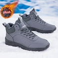 thumbnail image 4 of Men'S Winter Snow Boots - Non-Slip Traction Tread, Warm Insulated Hiking Shoes with Cushioned EVA Sole - All-Season Outdoor Boots for Skiing, Camping, Trekking, Snow Boot, 4 of 8